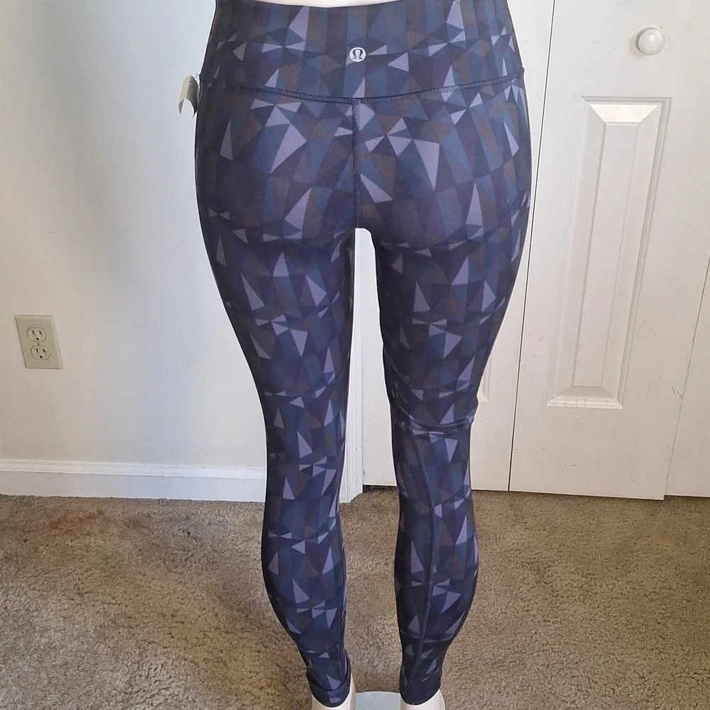 Lululemon Wunder Under Pant II 3D Stained Glass Love Nightfall Size 4